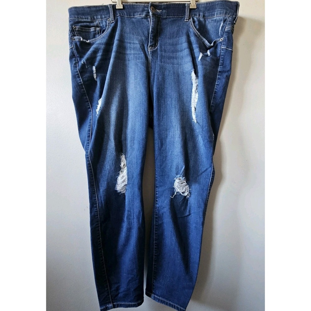 Torrid Bombshell Skinny‎ Jeans Women's Plys Size 26R Distressed Premium Stretch